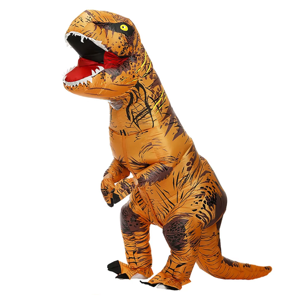 Cocktail Shaker Set - ハロウィーン用、男女兼用、空気で膨らませる恐竜コスチューム（大人用）、T-Rex恐竜コスチューム、大人向け、面白いコスプレ衣装、電池不要。