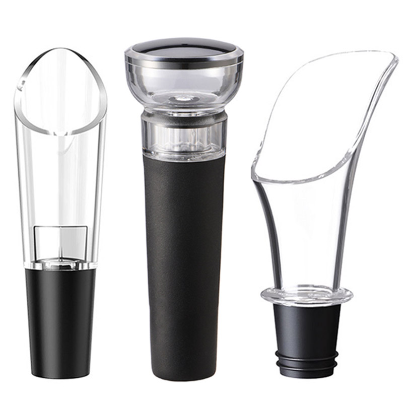Wine Aerator Pour - ワインプーサーデカンター赤ワイン通気サースパウサースパウト付きデカンターワインステリアエレーターワインストッパーポータブルバーツールアクセサリー