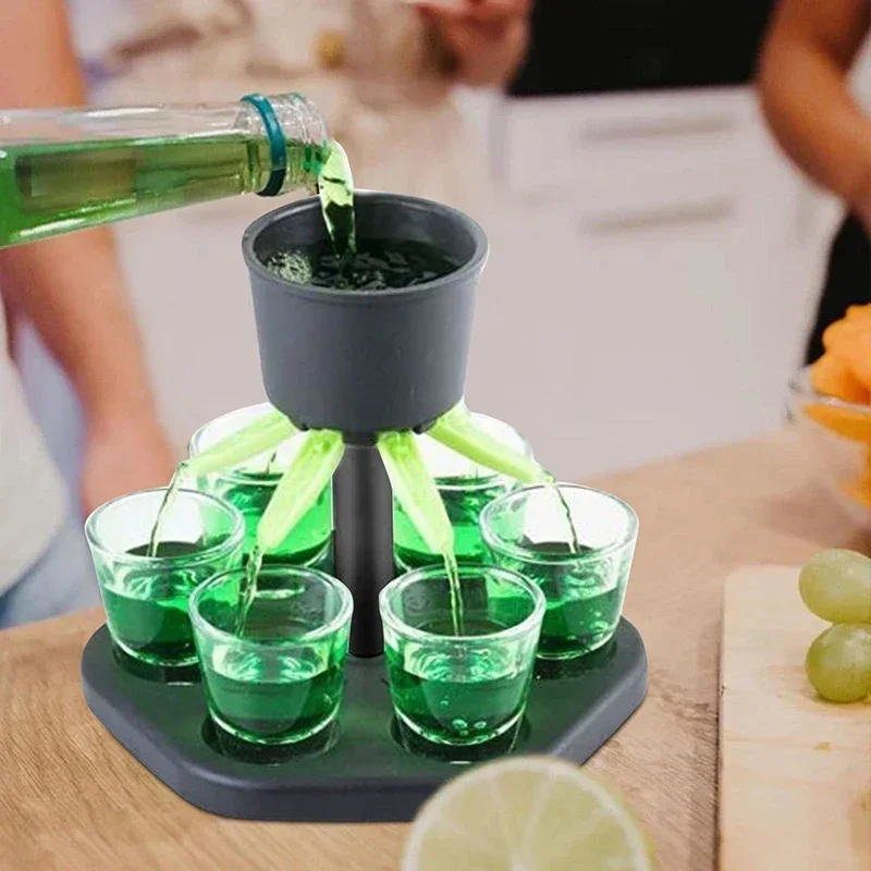 Whisky Beer And Wine - グラス製の酒類ディスペンサー。パーティーゲームや飲み会に最適なツール。ウイスキーやビールを注ぐのに便利。バーのアクセサリーとしても。